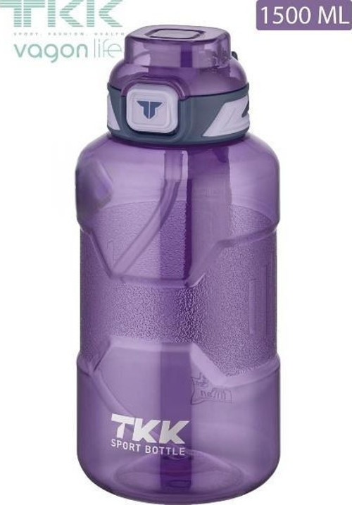 Vagon Life Tkk Su Matarası 1500 ml Mor