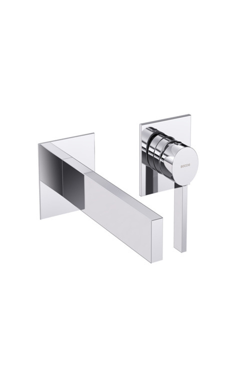 Cube Tek Kumandalı Çift Delikli Ankastre Lavabo Bataryası - 1015-0044-