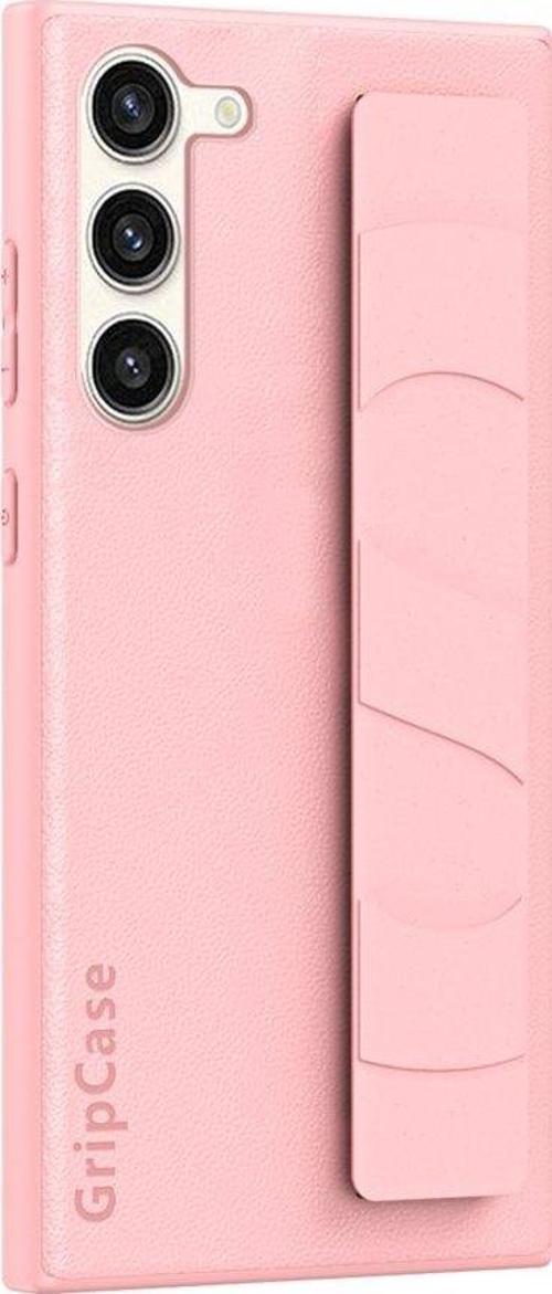 Samsung Galaxy S24 Uyumlu Premium Case Parmak Askılı Telefon Kılıfı Pembe