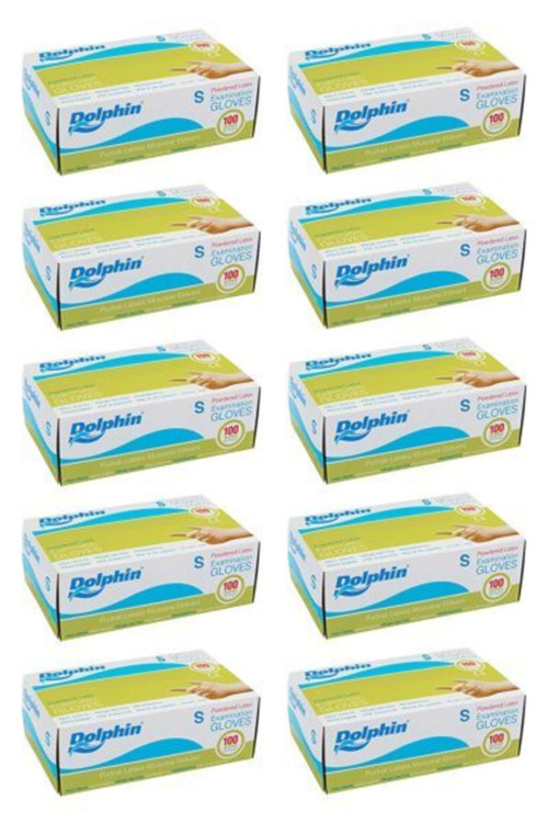 Beyaz Lateks Eldiven Pudralı 10 Pk X 100 Adet (koli)