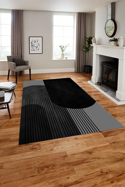 Dijital Baskılı Modern Klasik Yıkanabilir Kaymaz Taban Yolluk Mutfak Salon Halısı