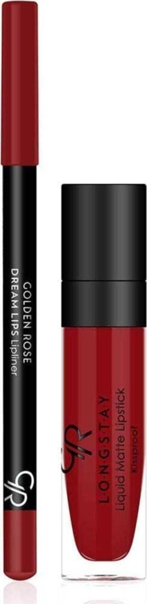 Matte Lip Kit - Scarlet Red - Likit Mat Ruj&dudak Kalemi