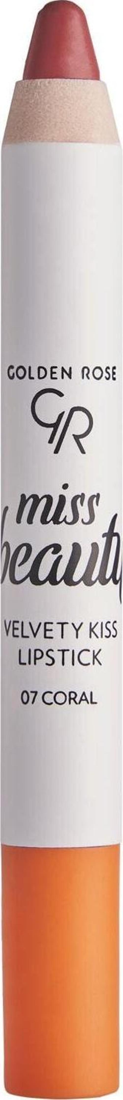 Miss Beauty Velvety Kiss Lipstick No:07 Coral - Mat Kalem Ruj