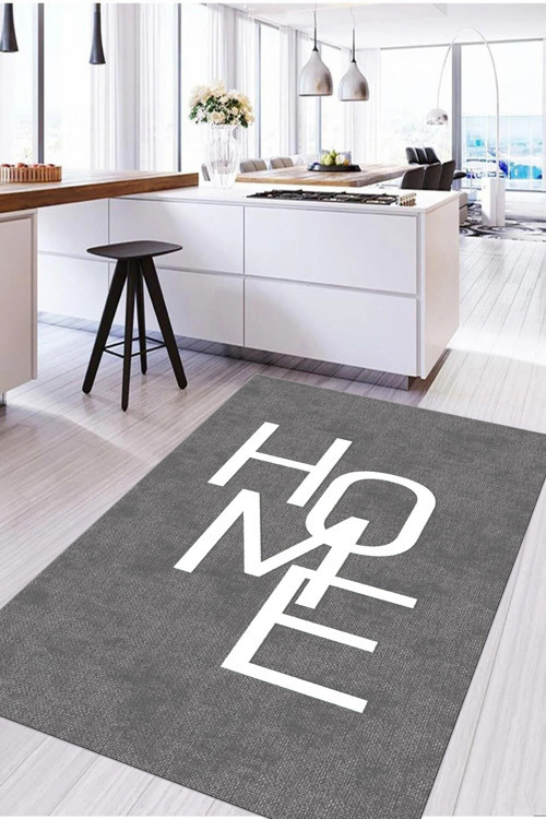 Dijital Baskılı Modern Home Yazılı Yıkanabilir Kaymaz Taban Yolluk Salon Mutfak Halısı