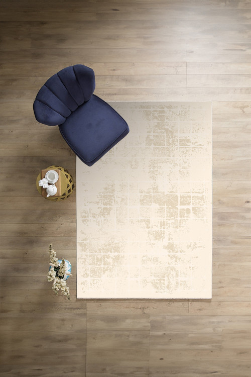 Dijital Baskılı Sade Kare Desenli Yıkanabilir Kaymaz Taban Yolluk Mutfak Salon Halısı