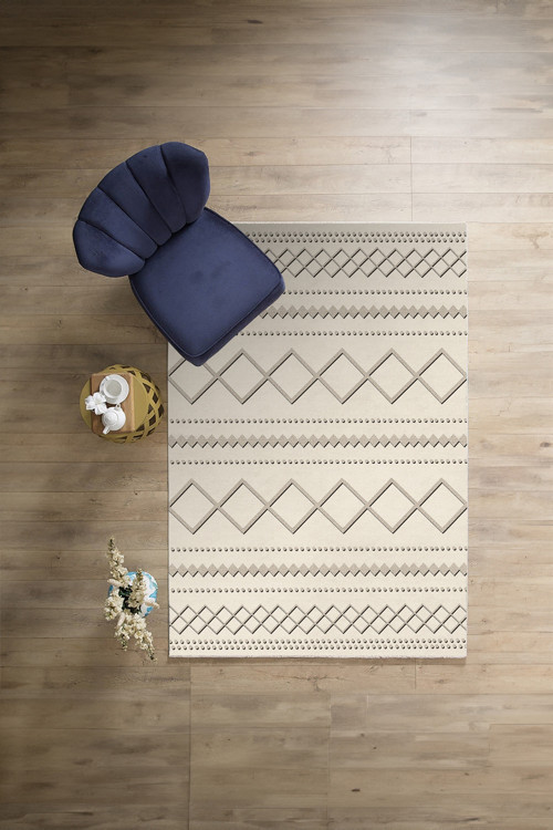 Dijital Baskılı Sade Kilim Motifli Yıkanabilir Kaymaz Taban Yolluk Mutfak Salon Halısı
