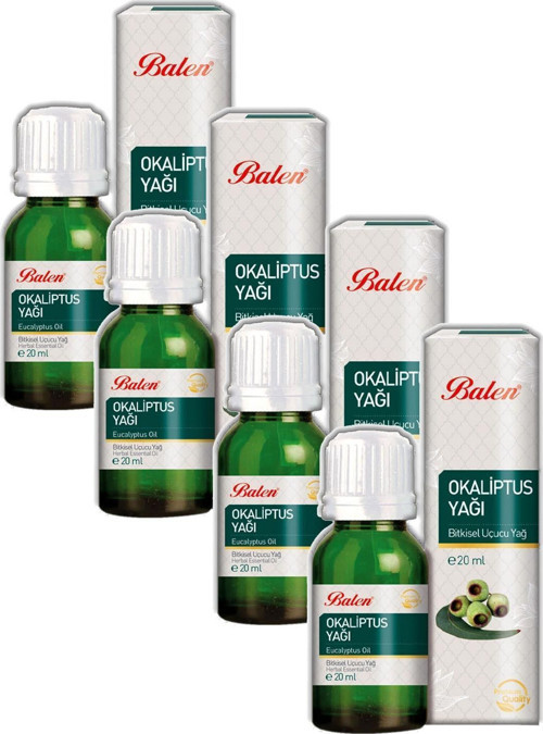 Okaliptüs Yağı Distilasyon 20 ml 4 Adet