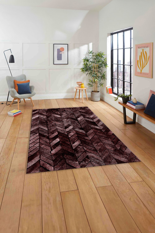 Baskılı Patchwork Çizgili Yıkanabilir Kaymaz Taban Yolluk Mutfak Salon Halısı