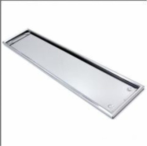 Paslanmaz Metal Plaka Altlığı Krom Plakalık 2 Adet