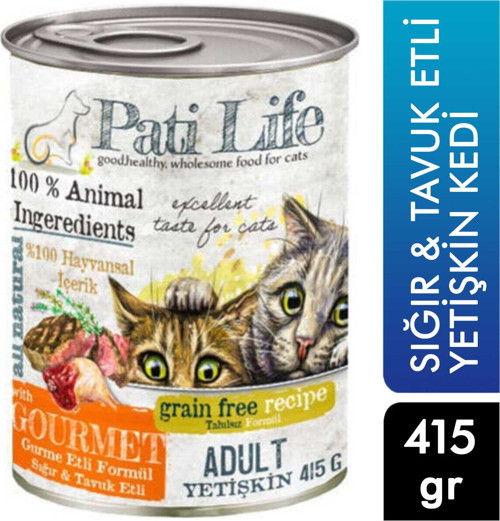 Yüksek Proteinli Gurme Kedi Konserve 415 gr 24 Adet