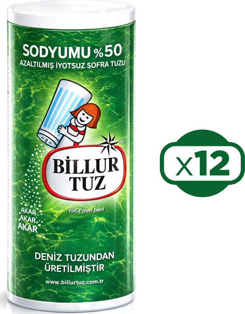 Sodyumu %50 Azaltılmış 500 gr x 12 Adet