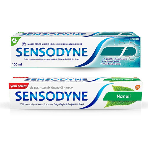 Diş Macunu 100 ml Florürlü ve Naneli 2 li Paket