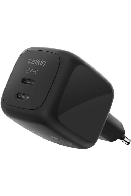 BoostCharge Pro 2 Bağlantı Noktalı USB-C GaN Şarj Cihazı 67 W, 2x USB-C, Siyah
