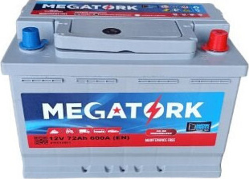 12V 72Ah 600A Standart Akü (Üretim Tarihi:2026)