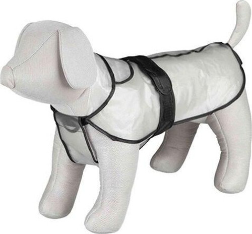 Köpek Yağmurluk S:38cm TransparanŞeffaf Siyah Biyeli