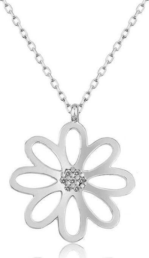 925 Ayar Gümüş Çiçek Bayan Gümüş Kolye