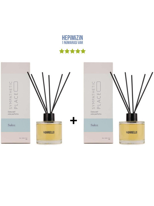 2x Sakız Dekoratif Ortam Kokusu 120 ml Sympathetic Place - Bambu Çubuklu