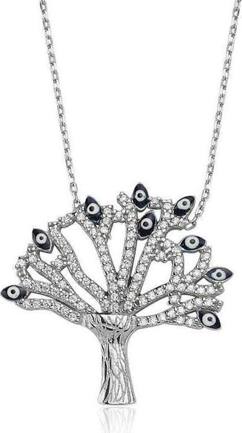 925 Ayar Gümüş Dilek Ağacı Bayan Gümüş Kolye