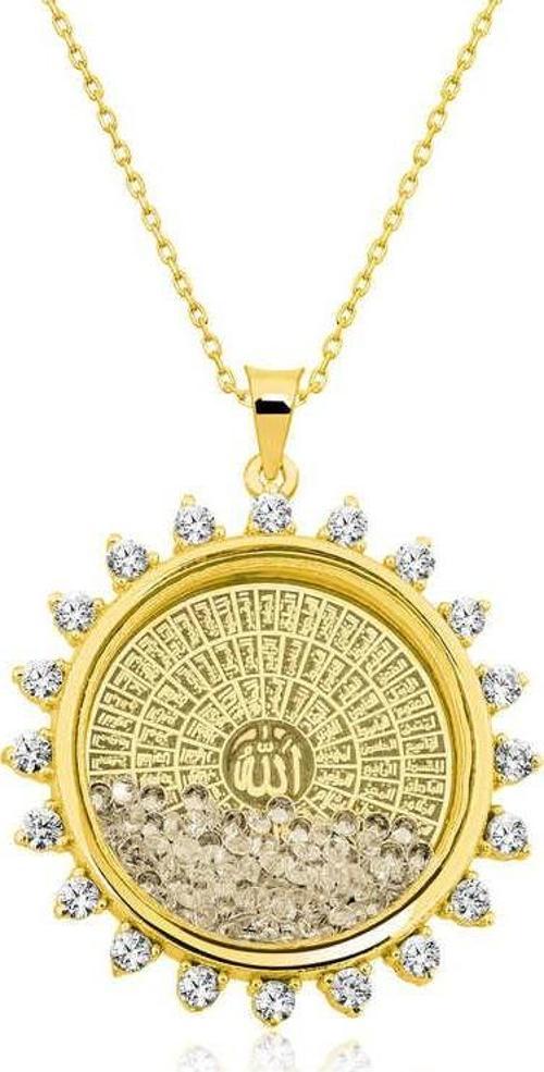 925 Ayar Gümüş Esmaül Hüsna Bayan Gümüş Kolye