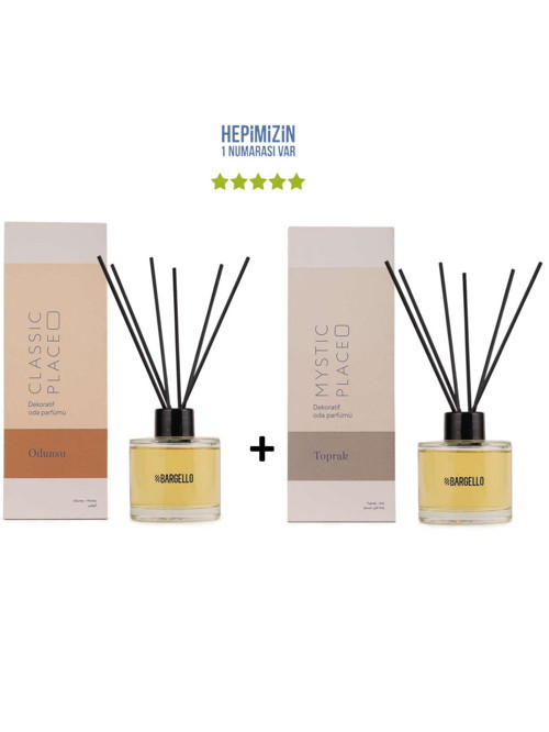 Odunsu Classic Place + Toprak Mystic Dekoratif Ortam Kokusu 120 ml - Bambu Çubuklu