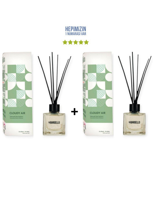 2x Cloudy Air Dekoratif Ortam Kokusu 50 ml - Bambu Çubuklu