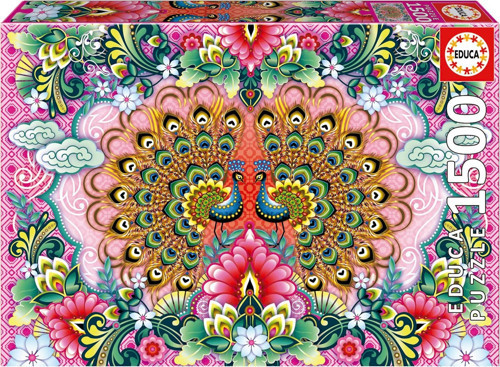 Educa 1500 Parça Bengal Tavus Kuşu Puzzle - 19942 - Bengal Peacocks