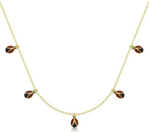 925 Ayar Gümüş Uğur Böceği Şans Kadın Gümüş Kolye