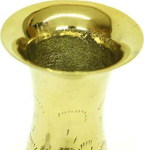 Vazo Düz Model Tamamı Pirinç DekoratifKnm-H0032
