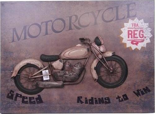 Motorsiklet Tablo Pano Dekoratif Hediyelik