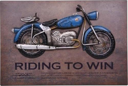 Motorsiklet Tablo Pano Dekoratif Vintage Ev Ofis Hediyelik