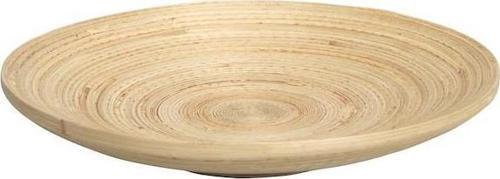 HULTET DEKORATİF AHŞAP BAMBU TABAK - 30 CM ÇAP