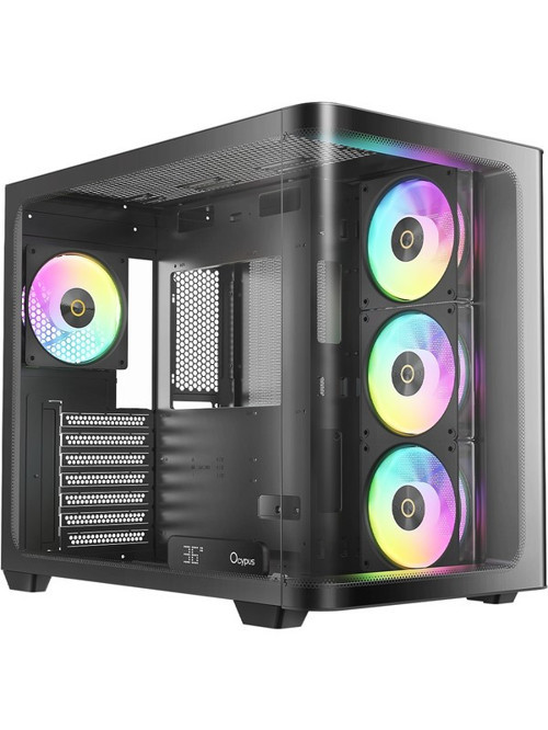 Iota C70 Black Curve Argb Digital Tempered Glass USB 3.0 850W 80+ Gold Atx 3.1 Gen5 Atx Mid Tower Kasa