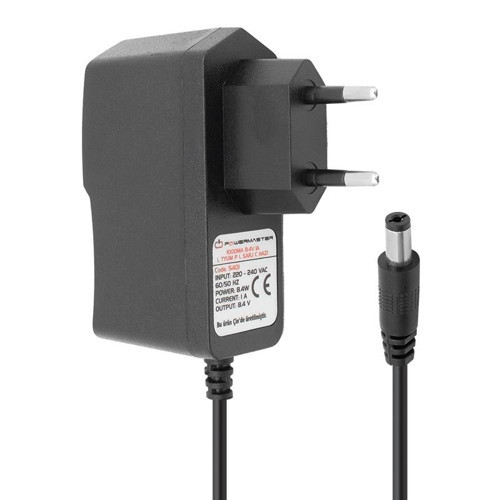 PM-5401 8.4 Volt 1 Amper Lityum Pil Şarj Cihazı Adaptörü (5.5X2.5 Uç)