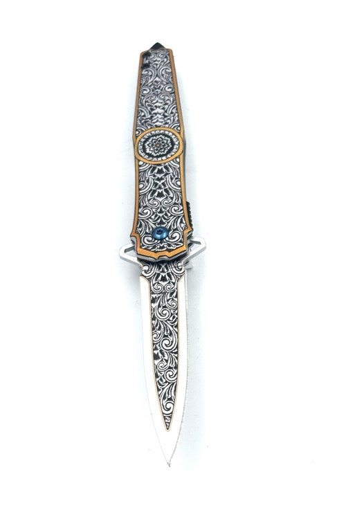 KAMP OUTDOOR ÖN ARKA KABZE İŞLEMELİ ÇAKI 22 CM KİLİTLİ KAPALI HALI 13 CM KİLİTLİ KEMER KLİPSLİ
