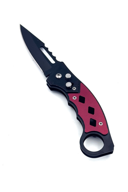 KAMP OUTDOOR DÜĞMELİ METAL ÇAKI 19 CM KEMER KLİPSLİ