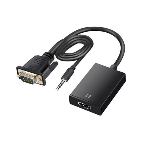 Fully G-537K Vga To Hdmı Çevirici Adaptör 3.5 Mm Ses Girişli