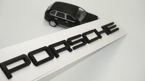 Porsche Bagaj Yazı Logo Siyah Renk