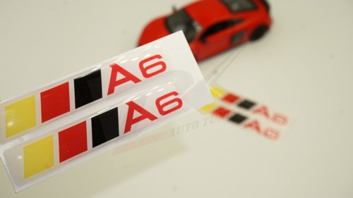 Audi A6 Logo 3M 3D Damla Silikon Torpido Bagaj Çamurluk Logo Ambl