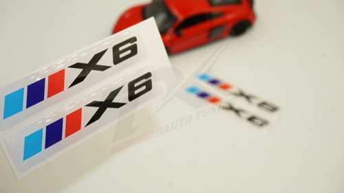 Bmw X6 Logo 3M 3D Damla Silikon Torpido Bagaj Çamurluk Logo Amble
