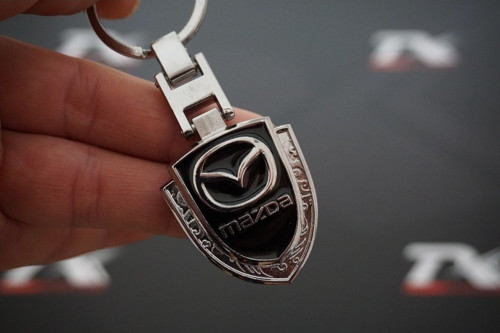 Mazda Uyumlu Logo Krom Metal Çift Yön Anahtarlık New Style