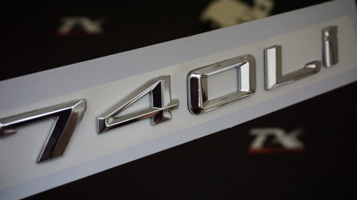 Bmw 740Li Bagaj Krom Metal 3M 3D Yazı Logo