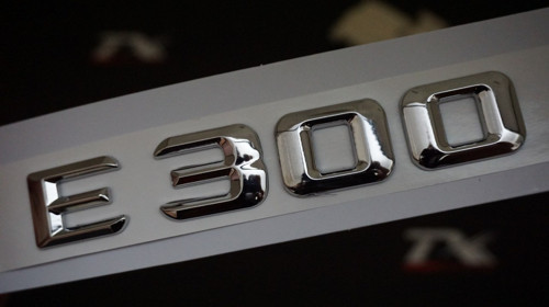 E 300 Bagaj Krom Metal 3M 3D Yazı Logo