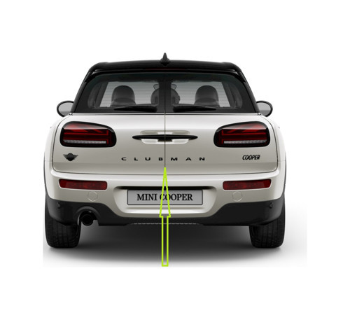Mini Cooper Clubman Siyah Metal 3m Bagaj Yazı Logo