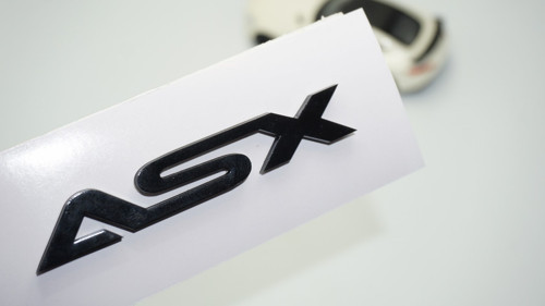 Asx Bagaj Siyah Abs 3m 3d Yazı Logo Mitsubishi İle Uyum
