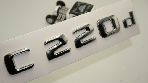 C 220d Bagaj Krom Metal 3M 3D Yazı Logo