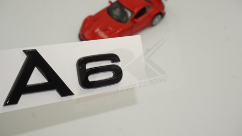 Audi A6 Bagaj Parlak Siyah Yazı Logo Arma