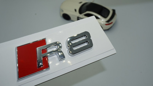 R8 Bagaj Krom Abs Yazı Logo Amblem Audi İle Uyumlu