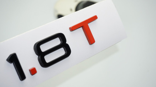 1.8 T Bagaj Siyah Kırmızı 3m Yazı Logo Audi İle Uyumlu