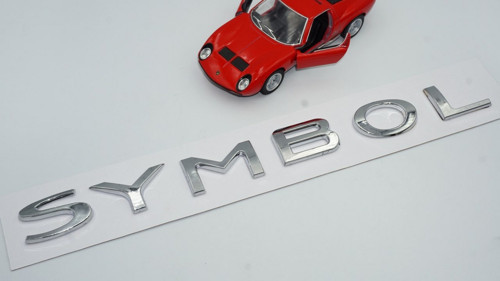 Dk Symbol Krom Abs 3m 3d Bagaj Yazı Log