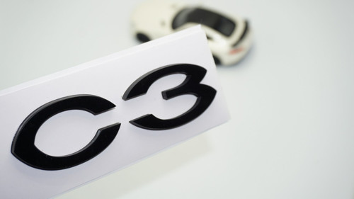 Citroen C3 Picasso 2005-2010 Bagaj Siyah Yazı Logo Ambl